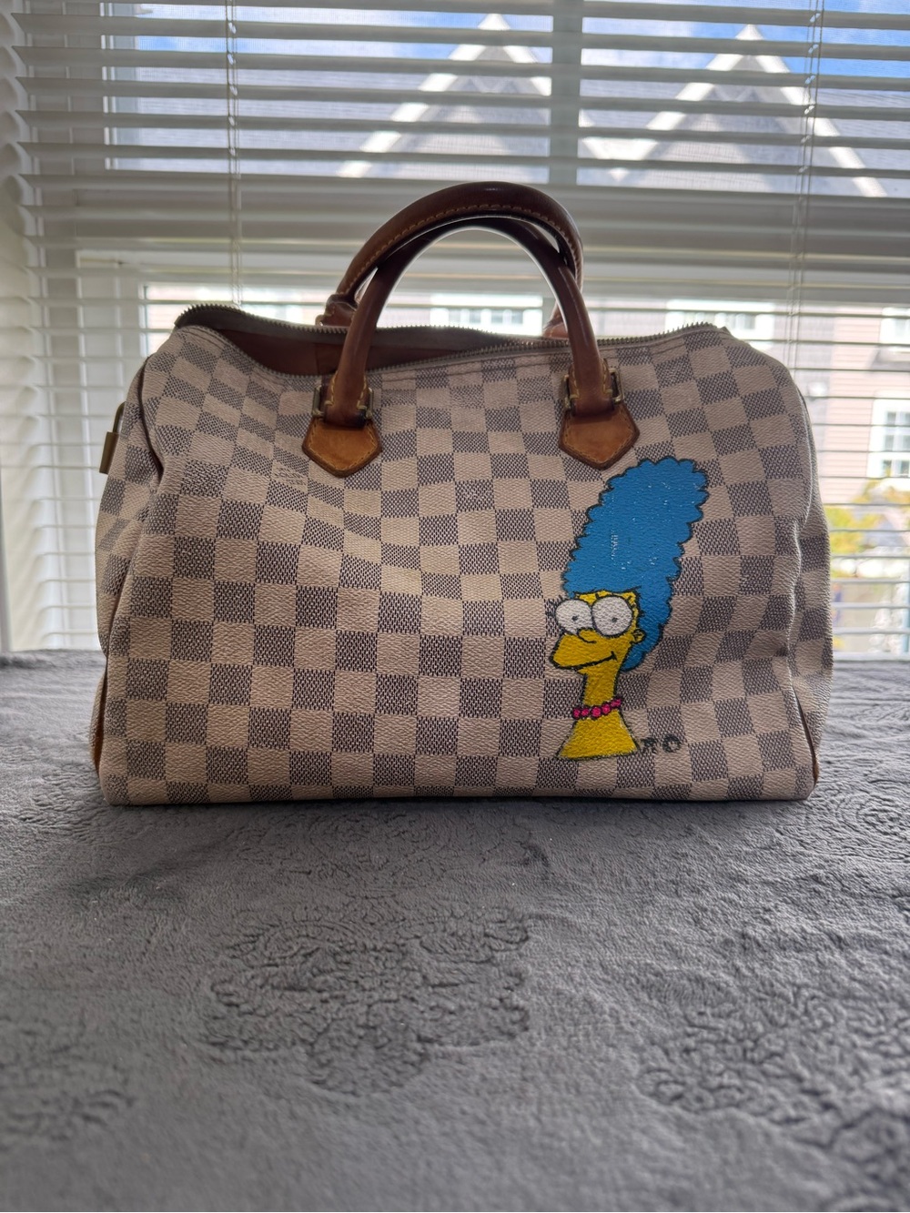 Authentic Louis Vuitton Speedy 30 Marge Simpson